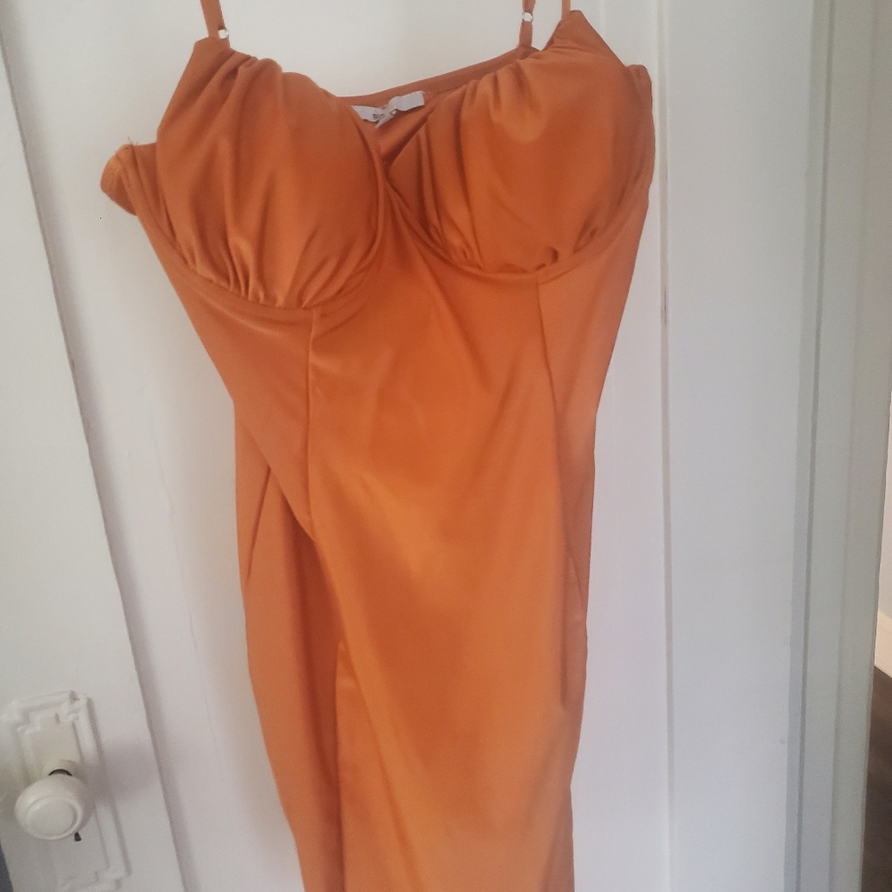 Mustard/Orange Bodycon Dress